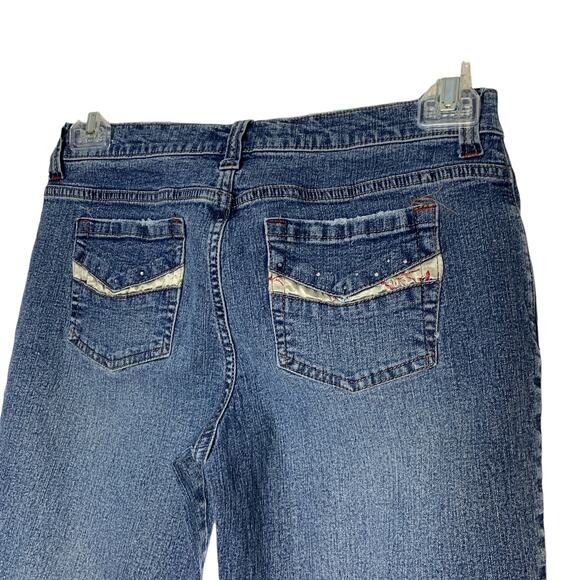 Y2K SO Low Rise Bootcut Denim Jeans 2000s 00s Size 7 - Picture 3 of 5